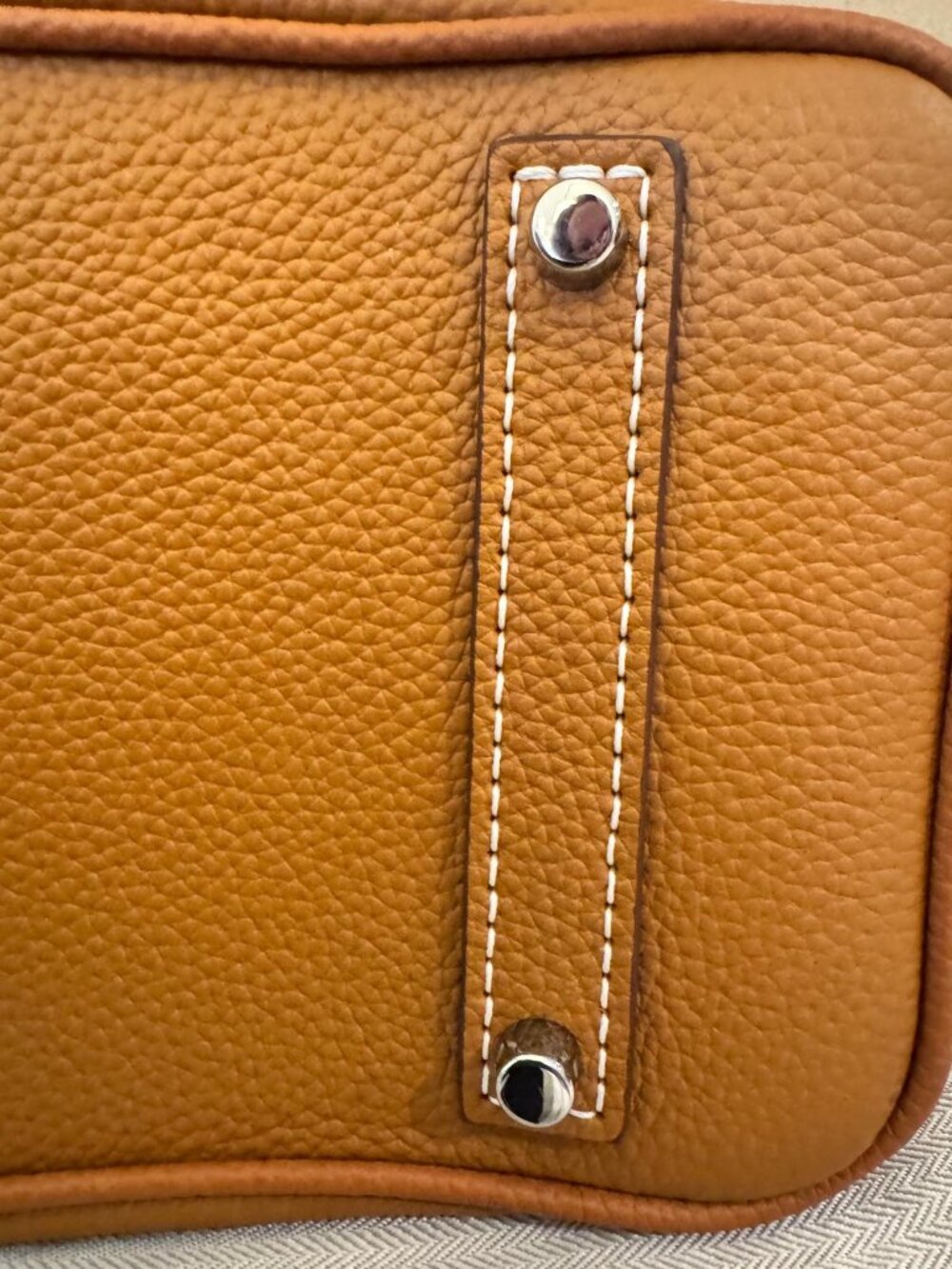 AS-NEW TOGO LEATHER SATCHEL BAG - Picture 14 of 14